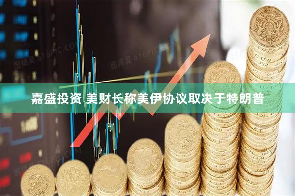 嘉盛投资 美财长称美伊协议取决于特朗普